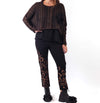 Paper Temples Kick Pant in Copper Squiggle