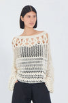 Matthildur Cream Knit Sweater