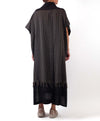 Mieko Mintz Woven Handloom Cotton Kantha Poncho Dress