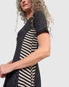 Alembika Stripe Short Sleeve Dress