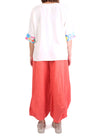 White with Flowers Shirt