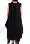 Loyko Sleeveless Chaos Dress in Black