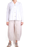 Gerties Inset Box Pleat Shirt in Chalk