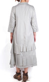 Matthildur Poplin Button Up Dress in Oceam