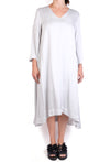 Baci VNeck 3/4 Sleeve Midi Dress in Ice