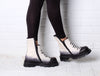 Papucei Crax Boot in White/Black