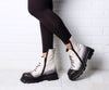 Papucei Crax Boot in White/Black