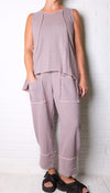 Bodil Cuff Pant in Pink Heather