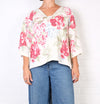 KQ Cream Floral Top