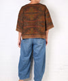 KQ Olive Silk Velvet Top