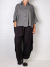 Dress To Kill White/Black Gingham Balloon Cappy Shirt