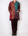 Mieko Mintz Jacquard Silk Kantha Kaftan Jacket