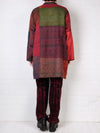 Mieko Mintz Jacquard Silk Kantha Kaftan Jacket