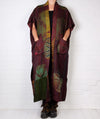 Mieko Mintz Jacquard Silk Patch/Shibori Kantha Poncho Dress