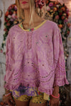Magnolia Pearl Eyelet Wennie Blouse in Allium