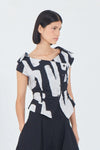 Matthildur Black Inca Print Top