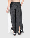 Alembika Wide Leg Pinstripe Crinkle Pant