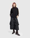 Alembika Urban Wide Cargo Pants in Black