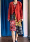 Bodil Asymmetrical Short Jacket in Paprika