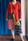 Bodil Asymmetrical Short Jacket in Paprika