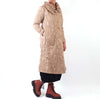 Vanite Couture Quilted Coat in Champagne