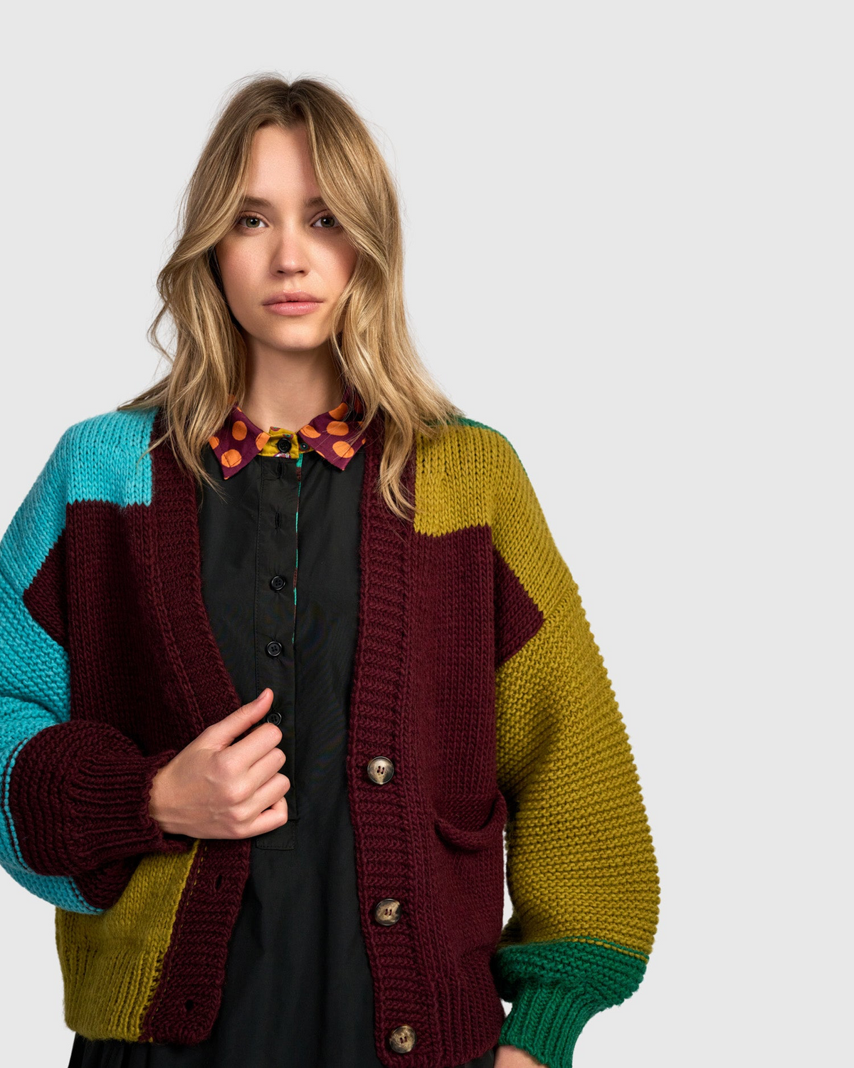 Alembika Knit Sweater in Wine
