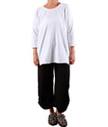 Cutloose Ruched Pant with Pockets in Black