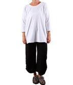 Cutloose Ruched Pant with Pockets in Black
