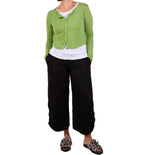 Cutloose Ruched Pant with Pockets in Black
