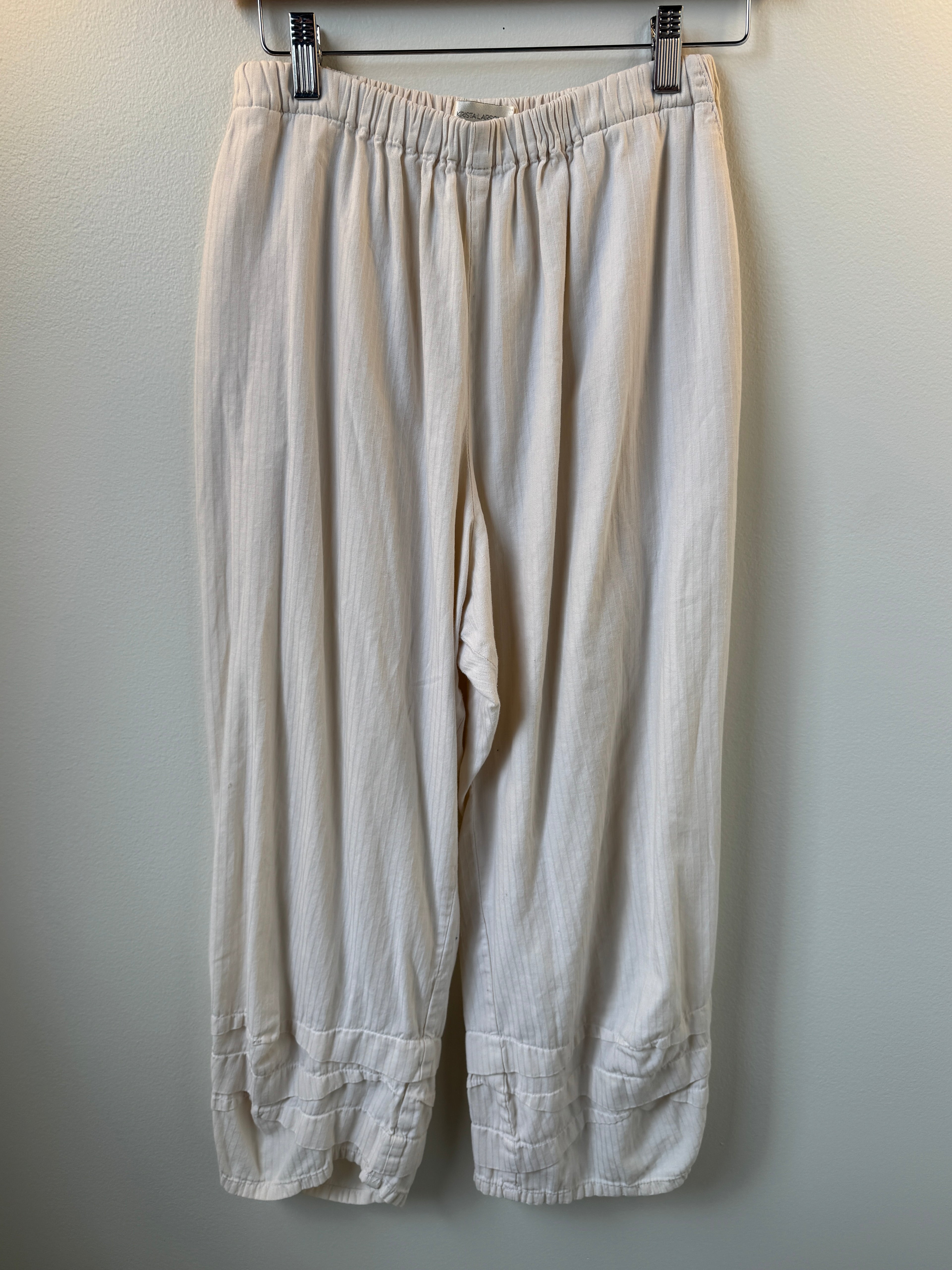 T2T Krista Larson Cream Pants One Size