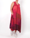 Mieko Mintz Landscape Frayed Patch Kantha Jumper Dress