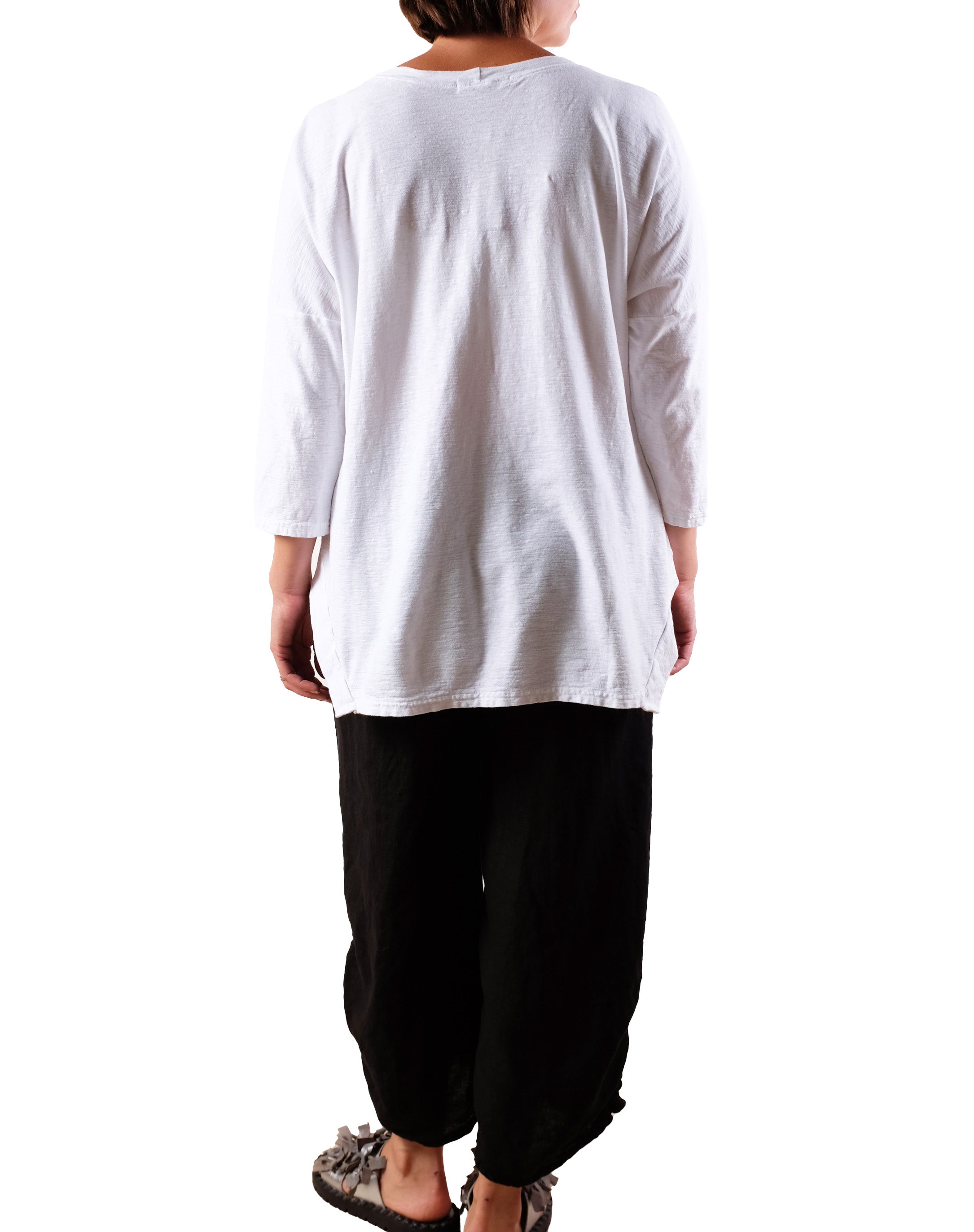 Cutloose Ruched Pant with Pockets in Black