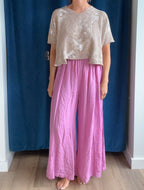 Paper Temples Josie Pullover in Tan Toile
