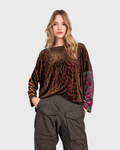 Alembika Cut Velvet Boxy Top