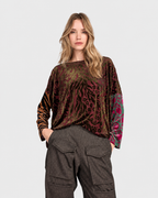 Alembika Cut Velvet Boxy Top