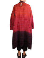 Mieko Mintz Stripe And Bends Kantha New Oversized Coat