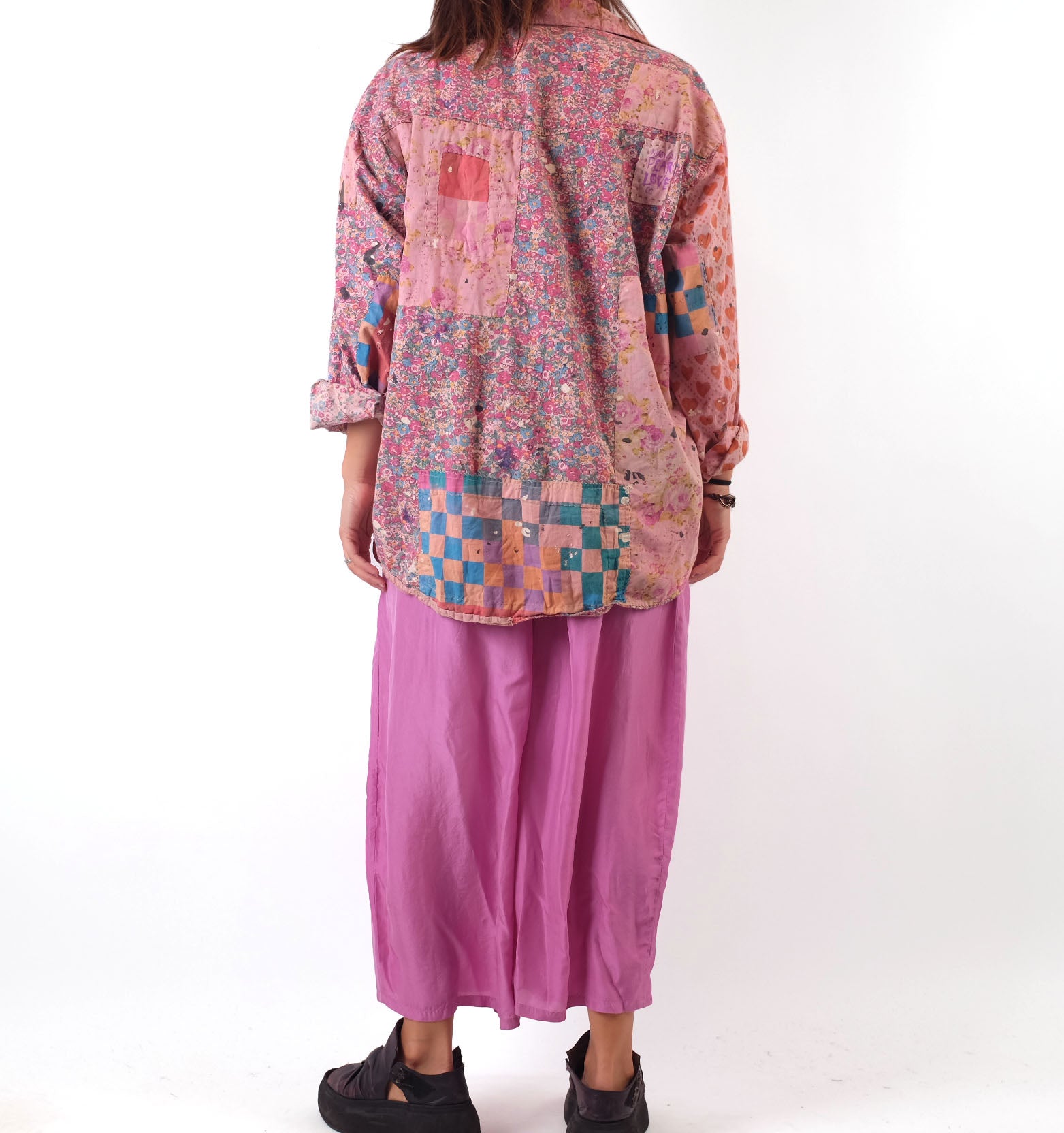 Grizas Pink Silk Pants