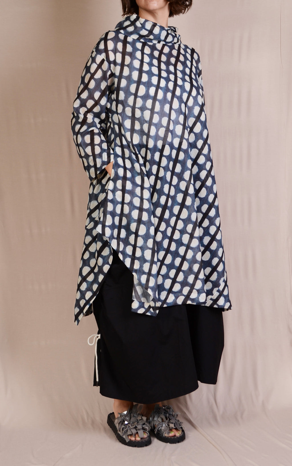 Moyuru Printed 3/4 Sleeve Tunic