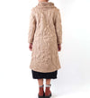 Vanite Couture Quilted Coat in Champagne