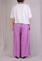 Krista Larson Crop Protea Tee in Alabaster
