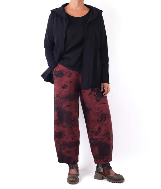 Grizas Printed Cotton Terry Pants