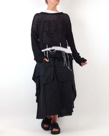  Loyko "Pulse" Knitted Blouse in Black