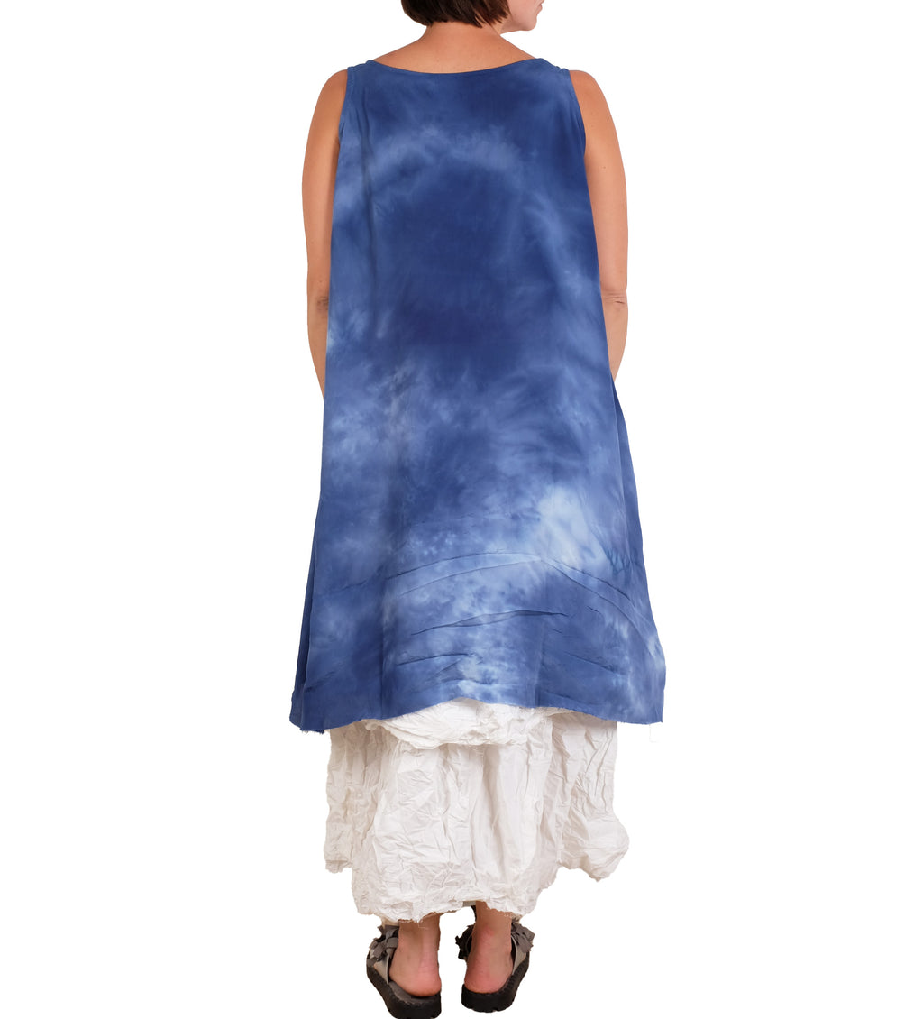 Privatsachen Sinnfaden Tie Dye Tunic in Blue