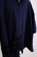 Serienumerica Asymmetric Sweater in BlackBlue