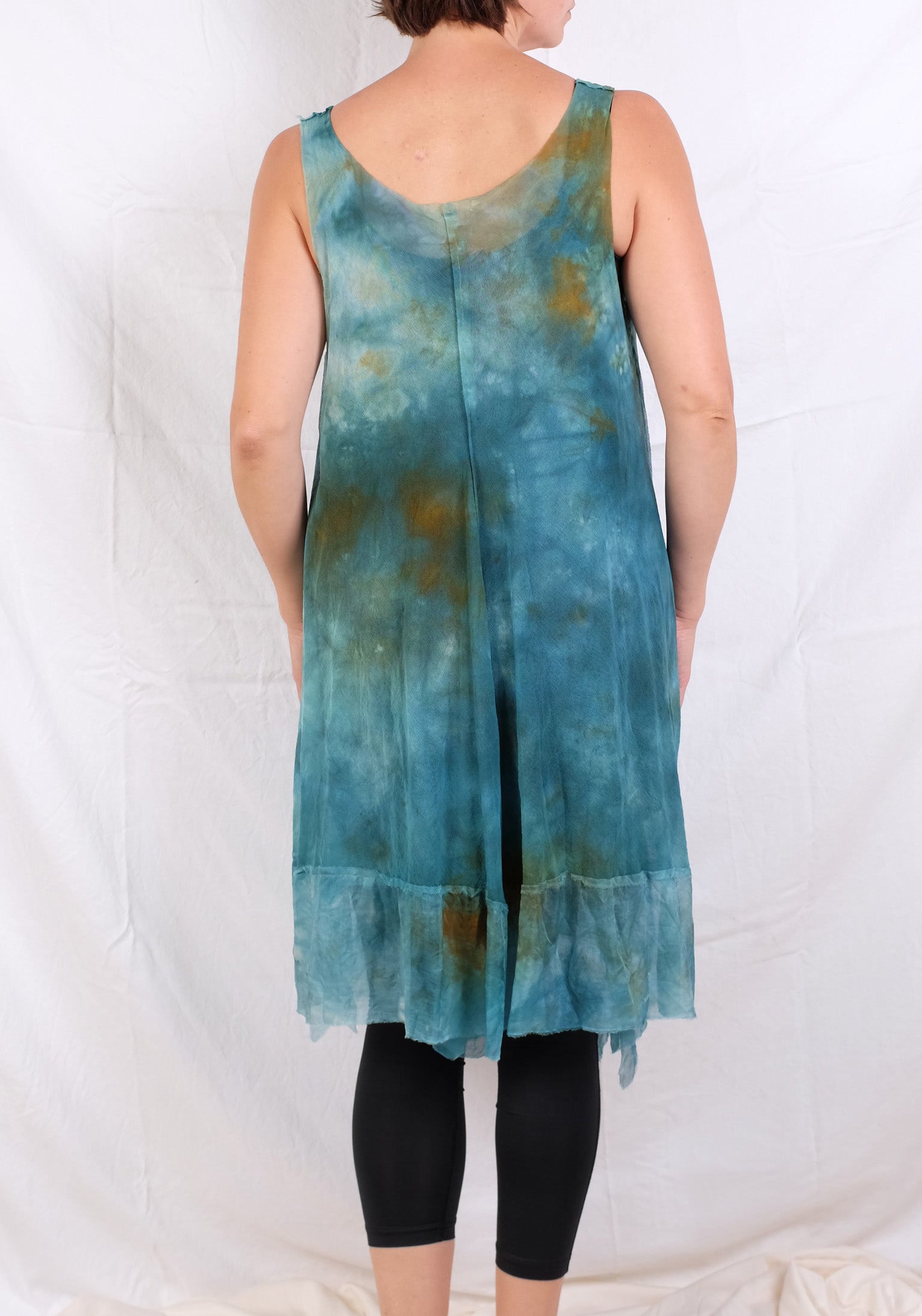 Robin Kaplan Mesh Tunic with Chiffon Trim (Two Colors)