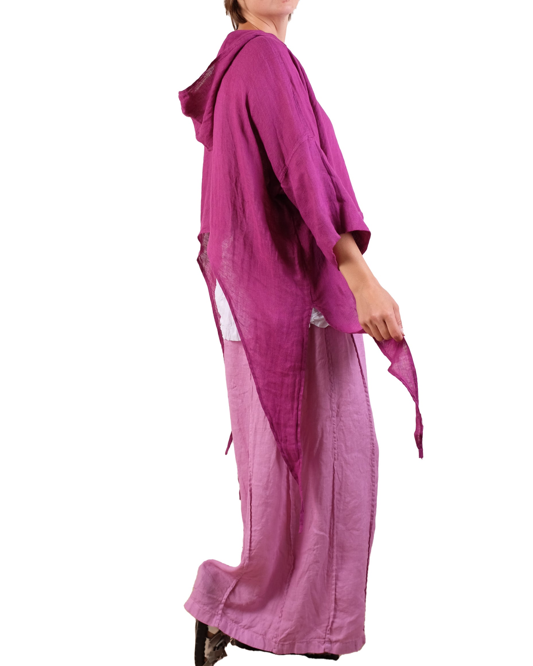 Bodil One Size Hooded Top in Orchid
