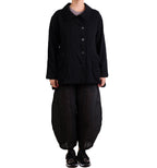 Dress To Kill Black WC Twisted Pocket Coat