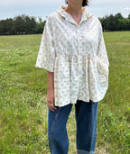 Krista Larson Santorini Shirt in Botanical Printed Cotton