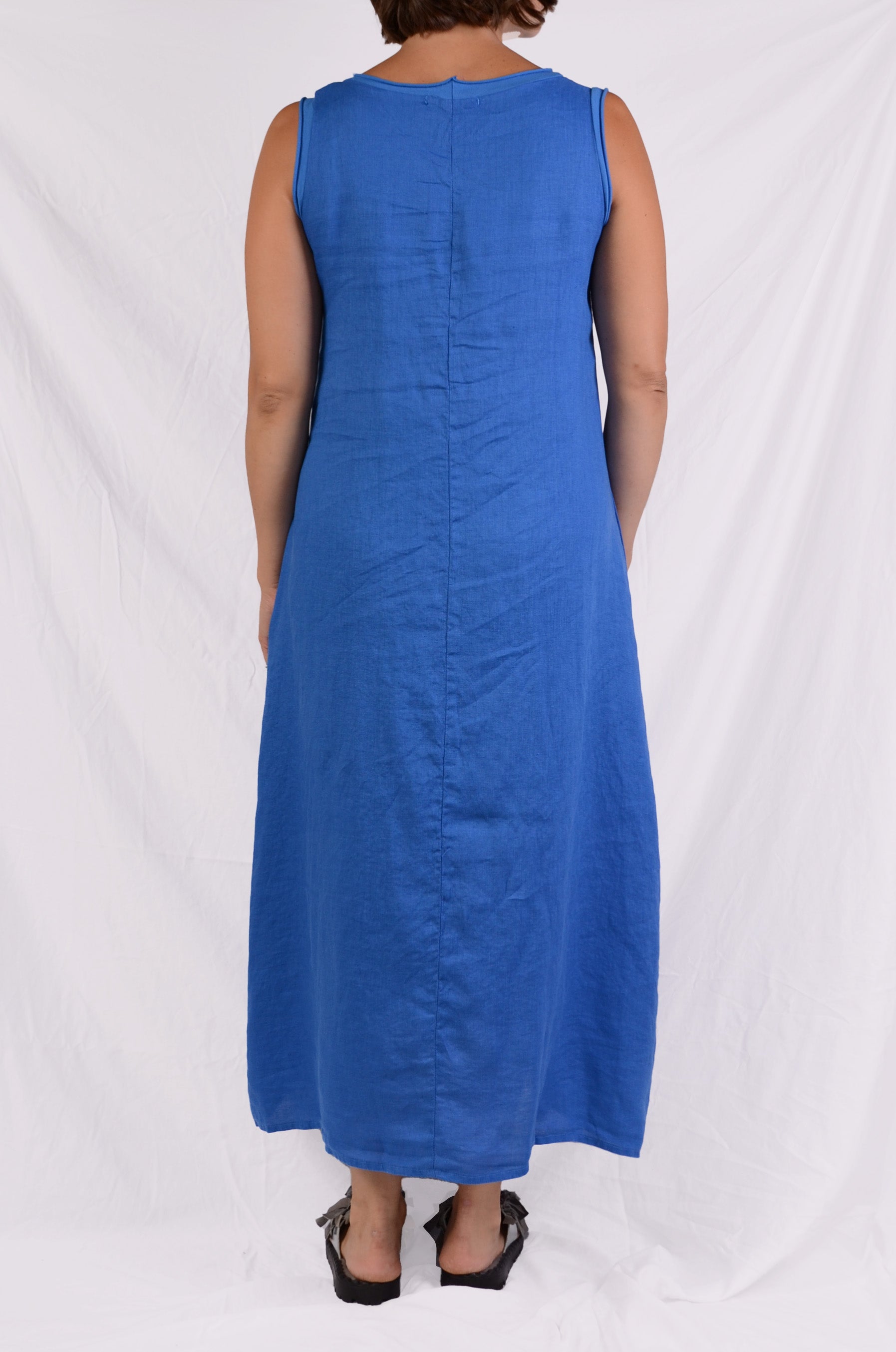 Cutloose Maxi Tank Dress in Vivid Blue