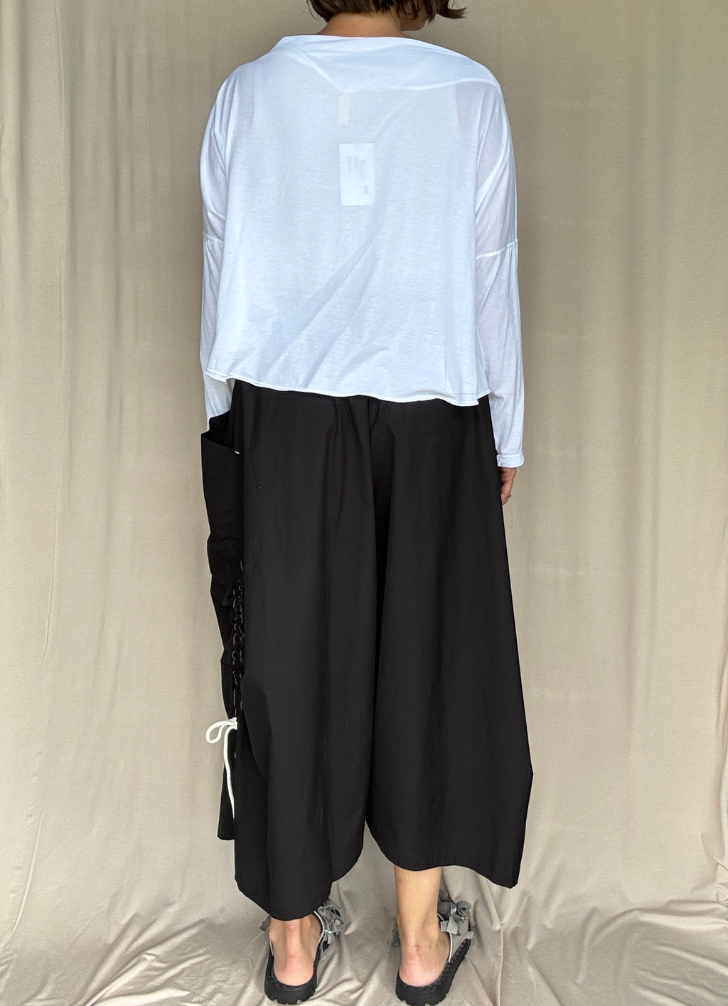 Moyuru Black Cotton Pants